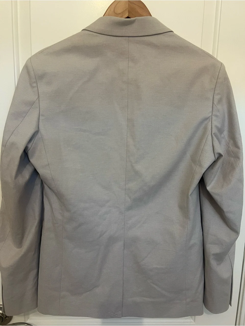 Sisley Taupe Cotton Stretch Slim Fit Summer Blazer Sport Coat EU 44